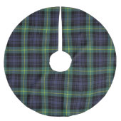 クラシック格子戸ファミリークリスマスタータンチェック ブラッシュドポリエステルツリースカート (正面)