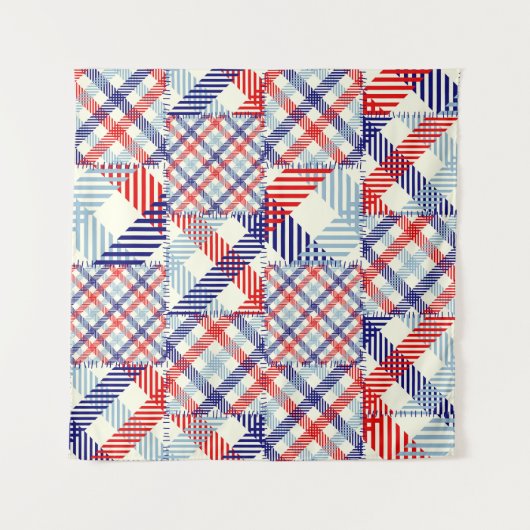 クラシック格子模様 タペストリー (正面)