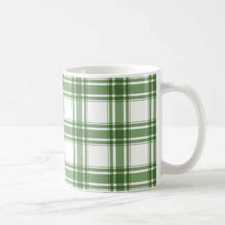 クラシック格子緑セラミックマグカップ コーヒーマグカップ
