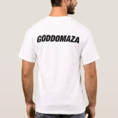 クラシック桃子ヘッド厚手文字メンズホワイトティー Tシャツ (裏面)