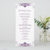 クラシック梅紫エレガント鉄工結婚の プログラム (スタンド正面)