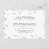 クラシック植物性モノグラムクレスト余分な情報詳細 エンクロージャーカード (裏面)