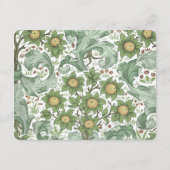 クラシック植物情報結婚カード エンクロージャーカード (裏面)