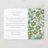 クラシック植物情報結婚カード エンクロージャーカード (正面)