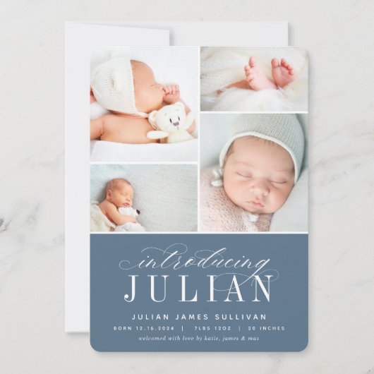 クラシック概要 |写真数々の誕生 案内状 (正面)