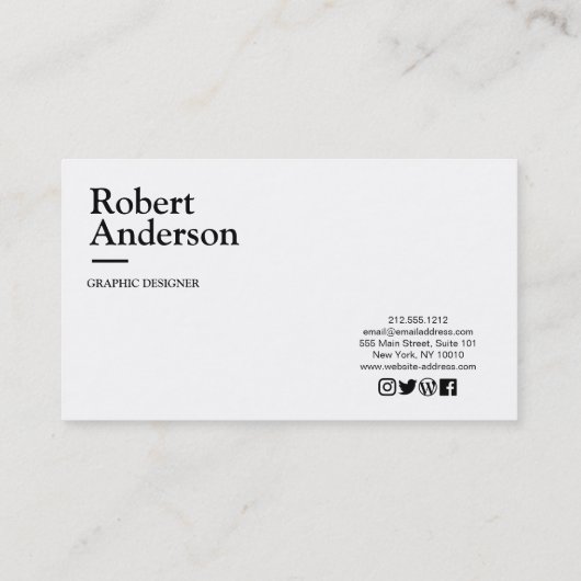 クラシック標準名刺 名刺 (裏面)