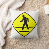 クラシック横断歩道サイン クッション (ブランケット)