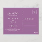 クラシック横書きカラフルに日付を保存 ポストカード (裏面)