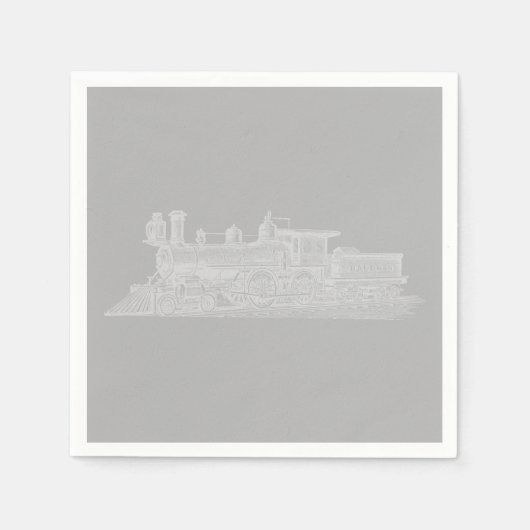 クラシック機関車カスタム車色 スタンダードカクテルナプキン (正面)