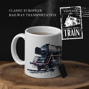 クラシック欧州鉄道輸送 コーヒーマグカップ