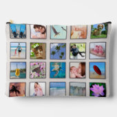 クラシック正方形フレーム写真コラージュ アクセサリーポーチ (正面)
