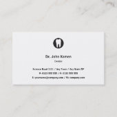 クラシック歯医|単純 名刺 (正面)