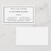 クラシック気にヘルスプロフェッショナル名刺 名刺 (正面/裏面)