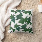 クラシック水の色グリーンイングリッシュアイビー クッション (ブランケット)