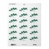 クラシック水の色グリーンイングリッシュアイビー ラベル (フルシート)