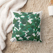 クラシック水エレガント色Green English Ivy クッション (ブランケット)