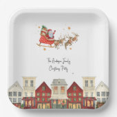 クラシック水伝統的色の家族 ペーパープレート (正面)