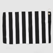 クラシック水平と白ストライプの ゴルフタオル (横)