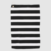 クラシック水平と白ストライプの ゴルフタオル (正面)