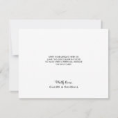 クラシック水彩フローラ結婚サンキューカード サンキューカード (裏面)