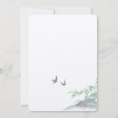 クラシック水彩平和緑山 招待状 (裏面)