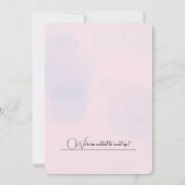 クラシック水彩枠誕生日パーソナライズされた 招待状 (裏面)