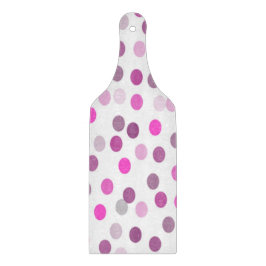 クラシック水玉模様ピンクの白 カッティングボード