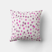 クラシック水玉模様ピンクの白 クッション (裏面)