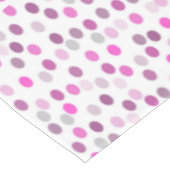 クラシック水玉模様ピンクの白 テーブルクロス (アングル)