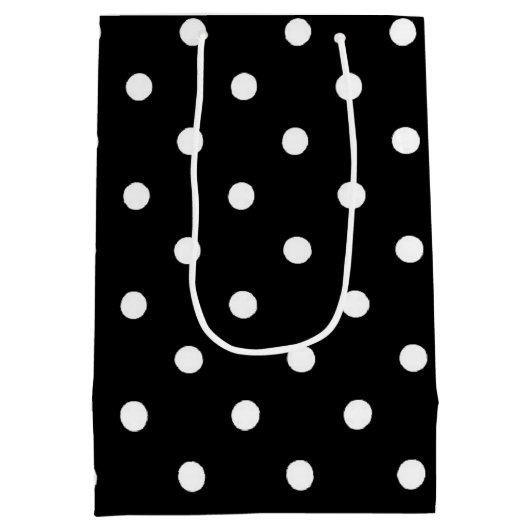 クラシック水玉模様 ミディアムペーパーバッグ (裏面)