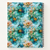 クラシック水百合のパターン名 ノートブック (裏面)