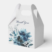 クラシック水色フローラ結婚ズ フェイバーボックス (裏面サイド)