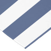 クラシック沿岸ストライプ | コバルトブルーストライプ ショートテーブルランナー (コーナー)