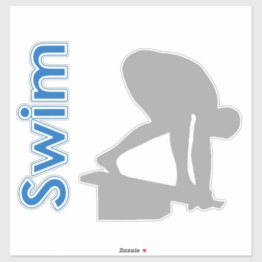 クラシック泳ぐ シール (シート)