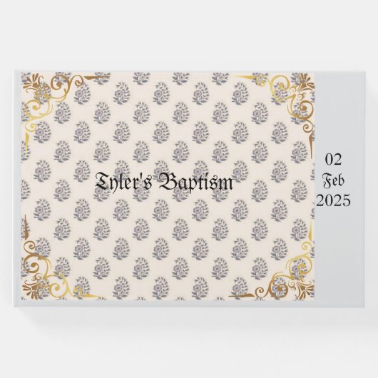 クラシック洗礼と華美洗礼,カスタマイズ可能 ゲストブック (正面)