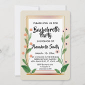 クラシック洗練さエレガントれた独身者 招待状 (正面)