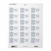 クラシック洗練住所 シール (フルシート)