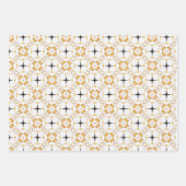 クラシック海スタイリッシュ航海の金ゴールドとホワイト ラッピングペーパーシート (正面3)