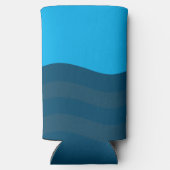 クラシック海ブルービーチ波結婚式の引き出物 スリム缶クーラー (裏面)