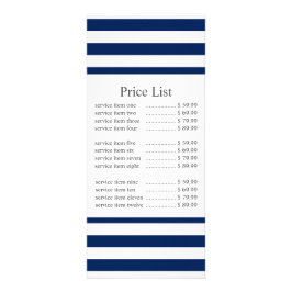 クラシック海軍ストライプ事業価格 ラックカード