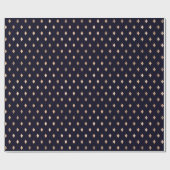 クラシック海軍金ゴールドパターン ラッピングペーパー (フラット)