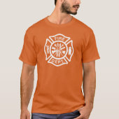 クラシック消防署マルタ十字消防士 Tシャツ (正面)