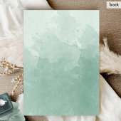 クラシック淡い色のグリーンモノグラム水結婚色 招待状