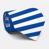 クラシック濃い青ストライプの ネクタイ (ロール)