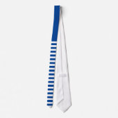 クラシック濃い青ストライプの ネクタイ (裏面)