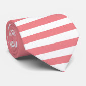 クラシック濃ピンクストライプの ネクタイ (ロール)