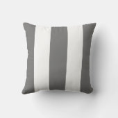 クラシック灰色の縦帯 クッション (裏面)