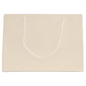 クラシック無地の色の抱き枕独身の – 色のデザイン ラージペーパーバッグ (正面)