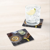 クラシック熱いトディ スクエアペーパーコースター (インサイチュ)