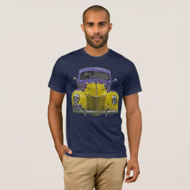 クラシック燃える黄色改造抽象芸術Tシャツ Tシャツ